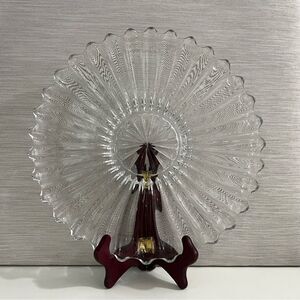 Vintage Heisey Glass Crystolite 13.5” Platter